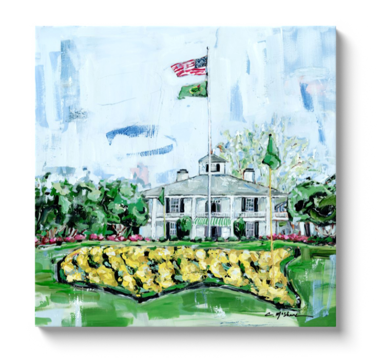 "The Clubhouse" on canvas by Chelsea McShane Art - main product image for Resin Society
