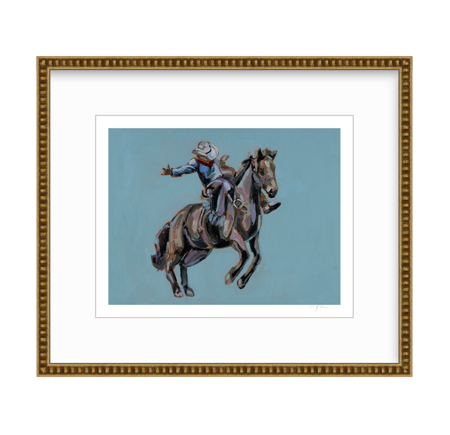 Rodeo Cowboy Fine Art Print