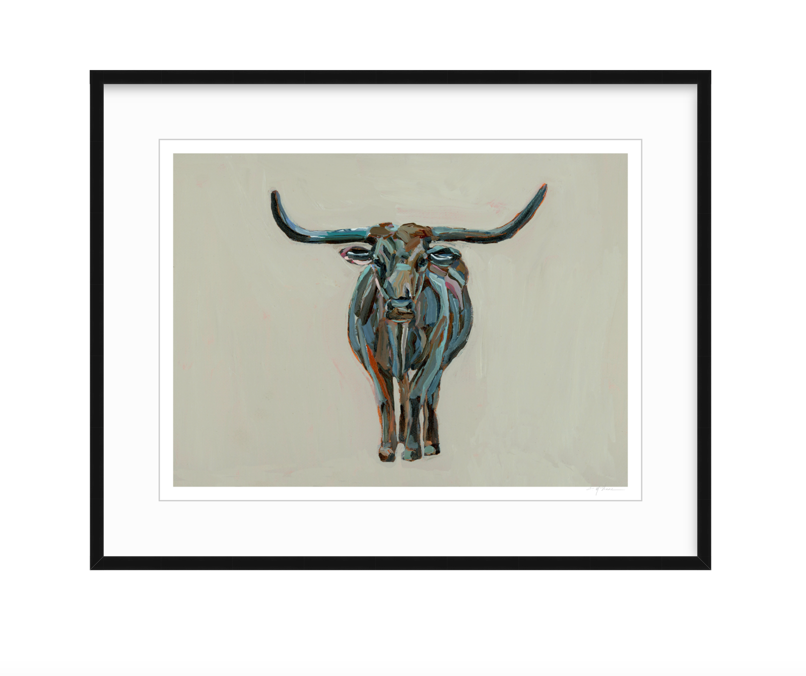 True Grit Longhorn Fine Art Print