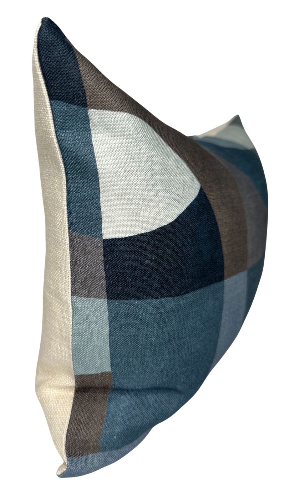 Colonnade Pillow Cover in Blue, Kelly Wearstler Textiles