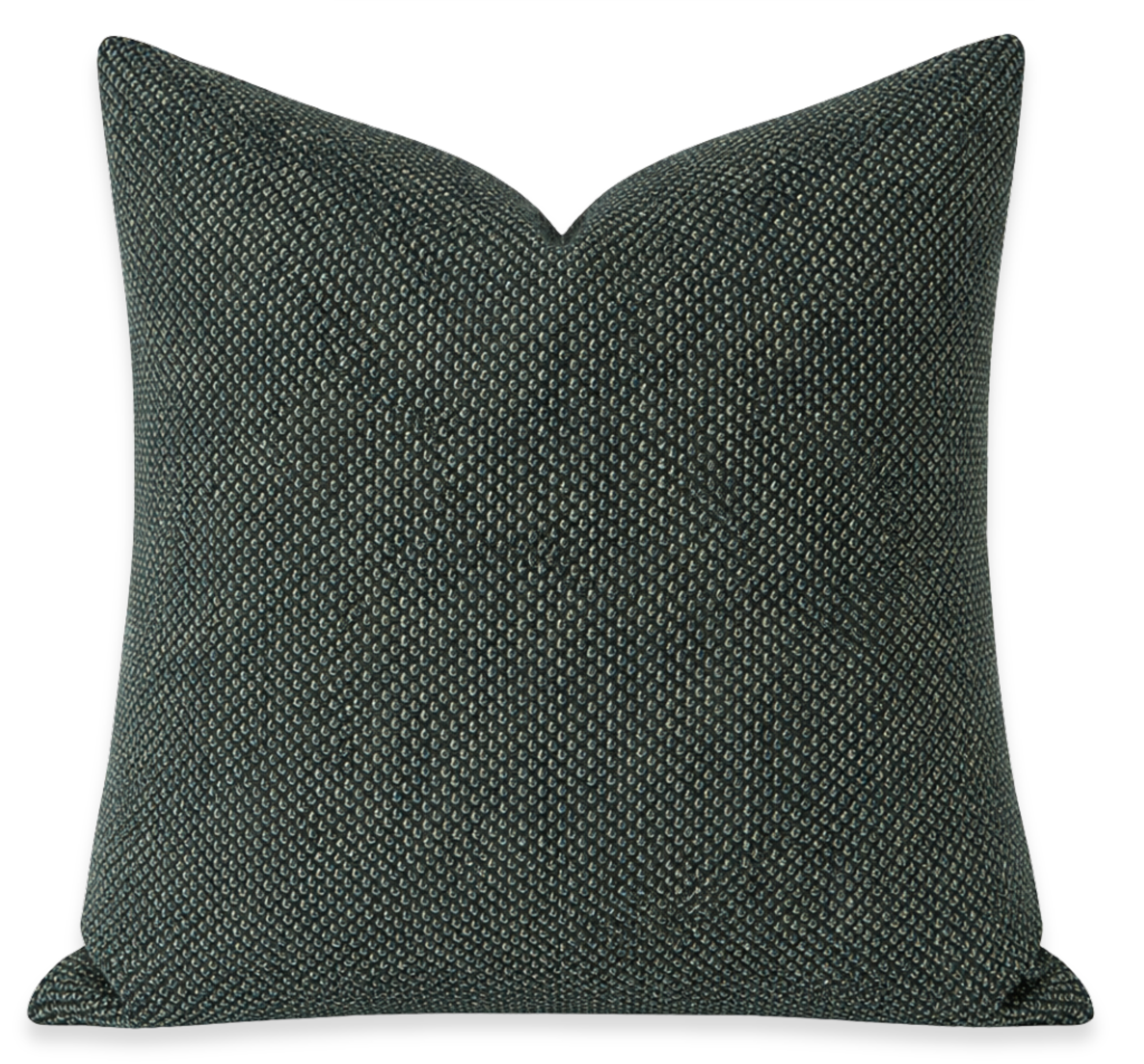 Green Janas Pillow Cover on a sofa