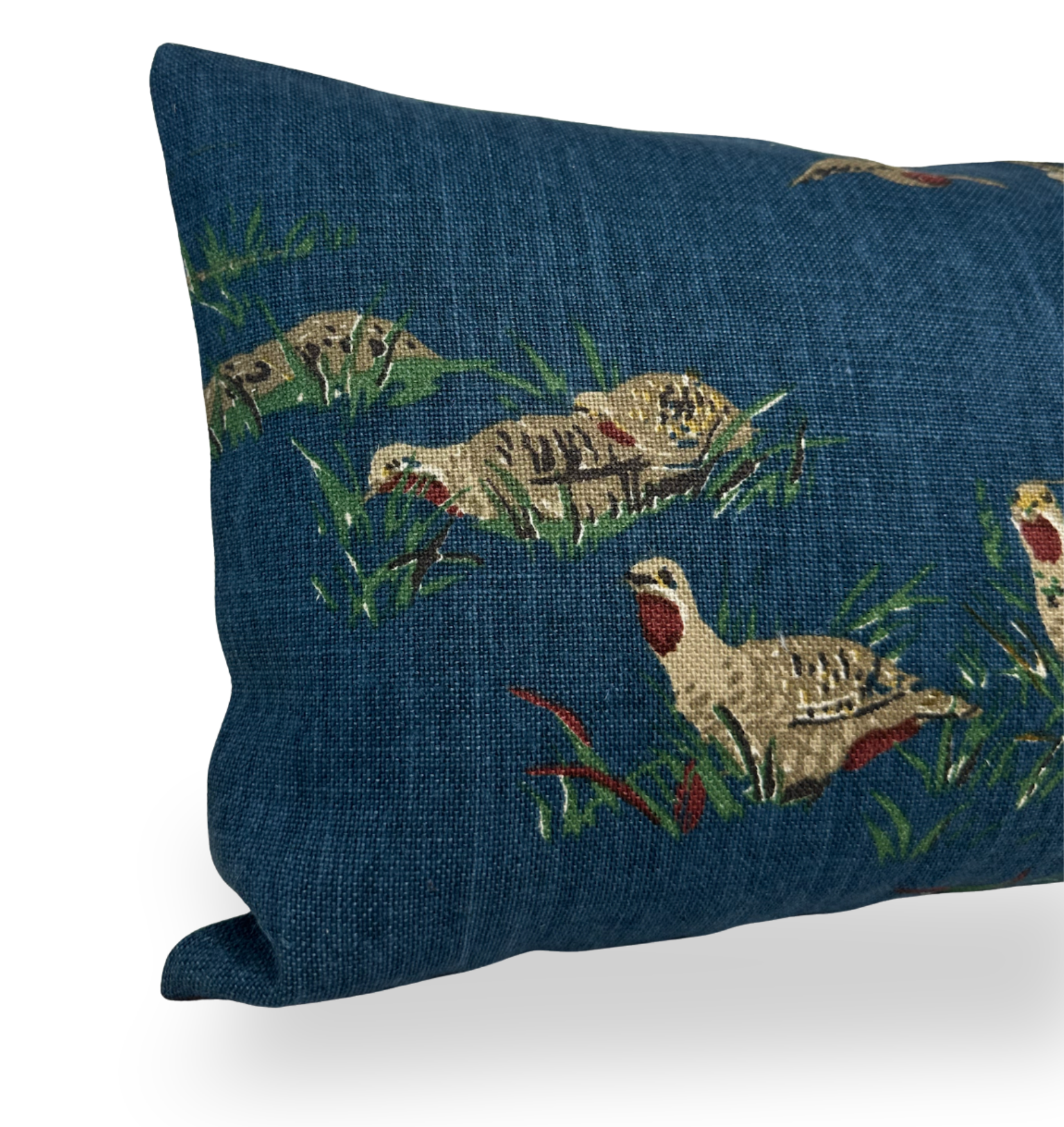 Pointers Covey Pillow Cover in Indigo Blue, Schumacher Textiles