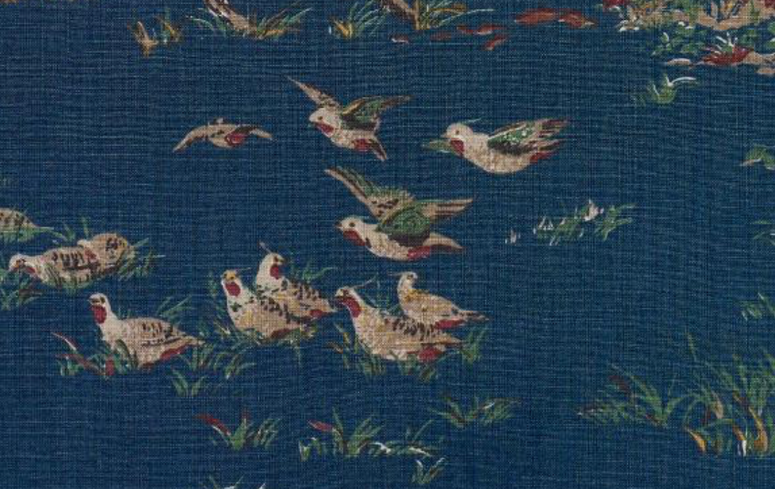 Pointers Covey Pillow Cover in Indigo Blue, Schumacher Textiles