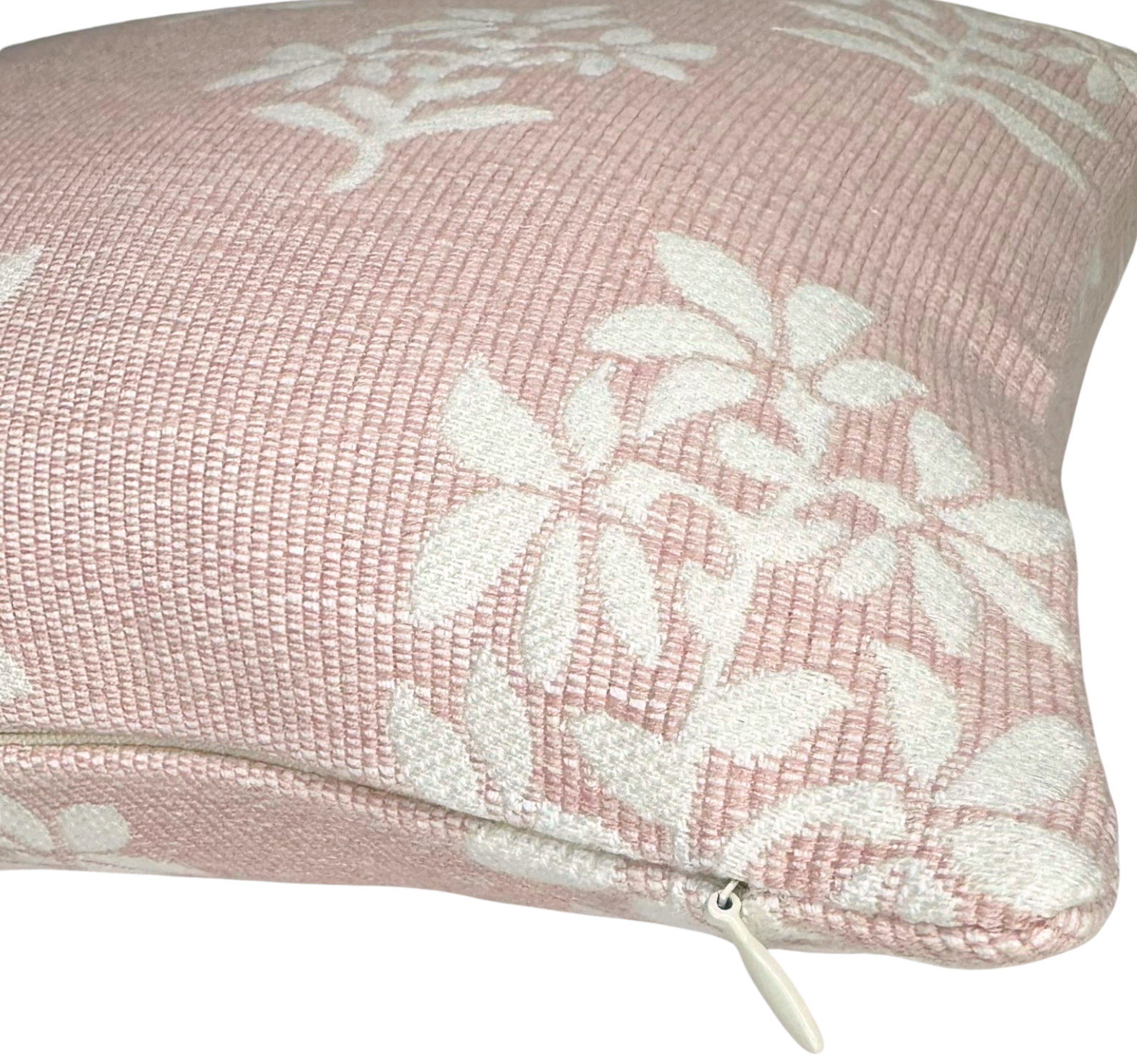 Asha Pillow Cover in Pink + Ivory, Peter Dunham Textiles