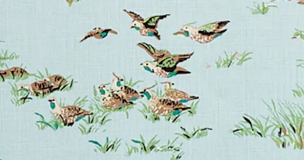 Pointers Covey Pillow Cover in Sky Blue, Schumacher Textiles