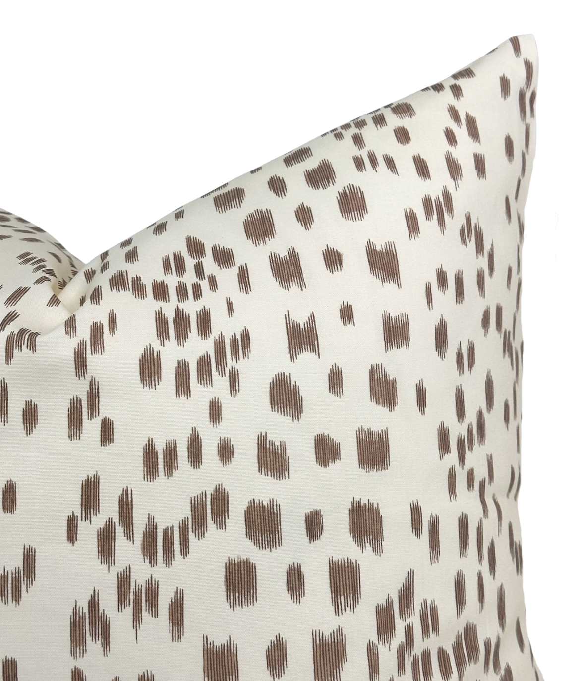 Les Touches Pillow Cover in Tan Brown by DEKOWE