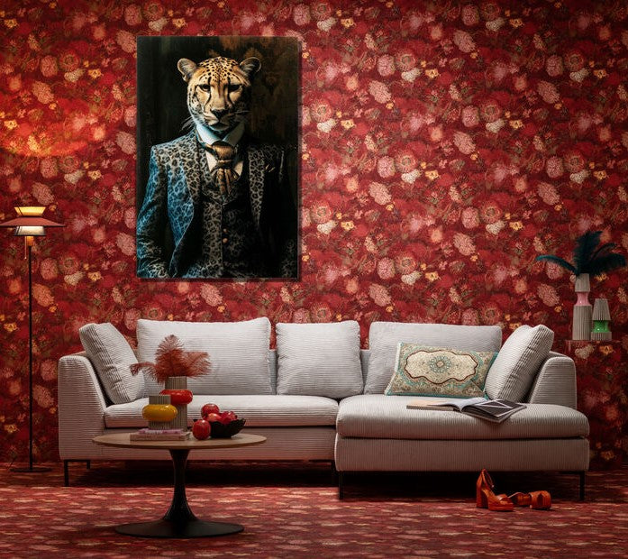 Glass Picture Mister Leo 100x150cm