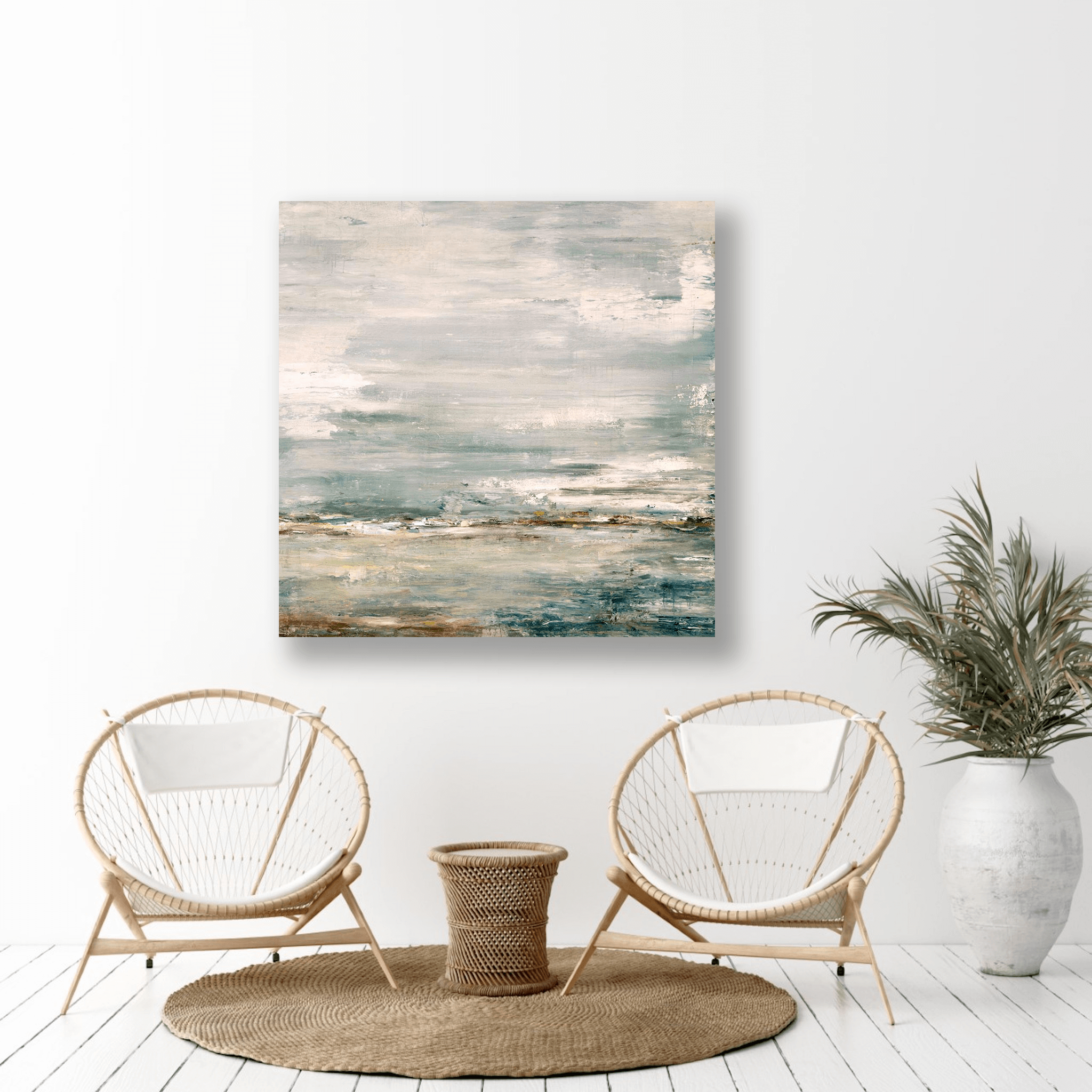 Sea and Sky Artist Enhanced Canvas Print by John Beard Collection - product image 4 for Resin Society