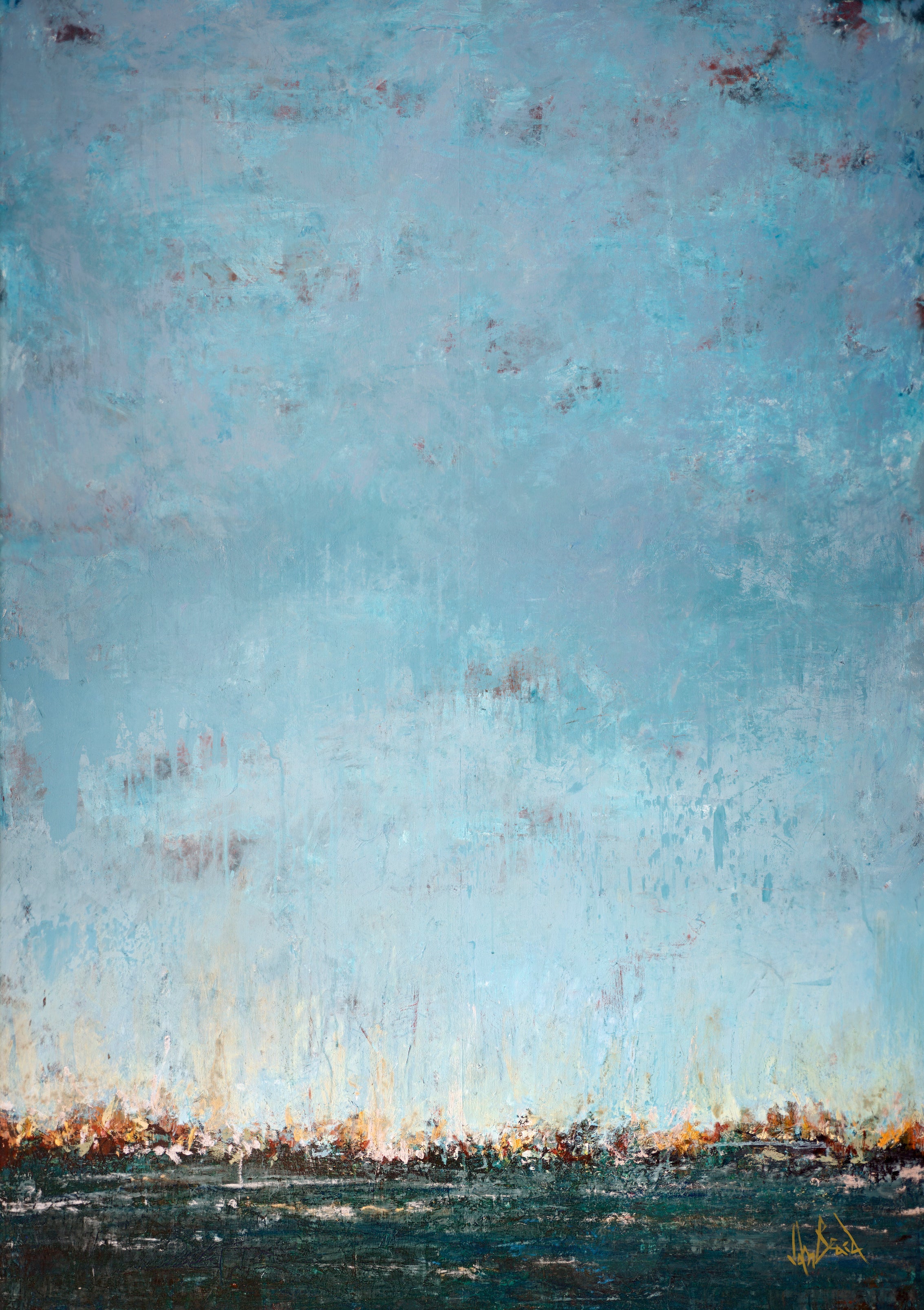 Sea Breeze Artist Enhanced Canvas Print by John Beard Collection - main product image for Resin Society