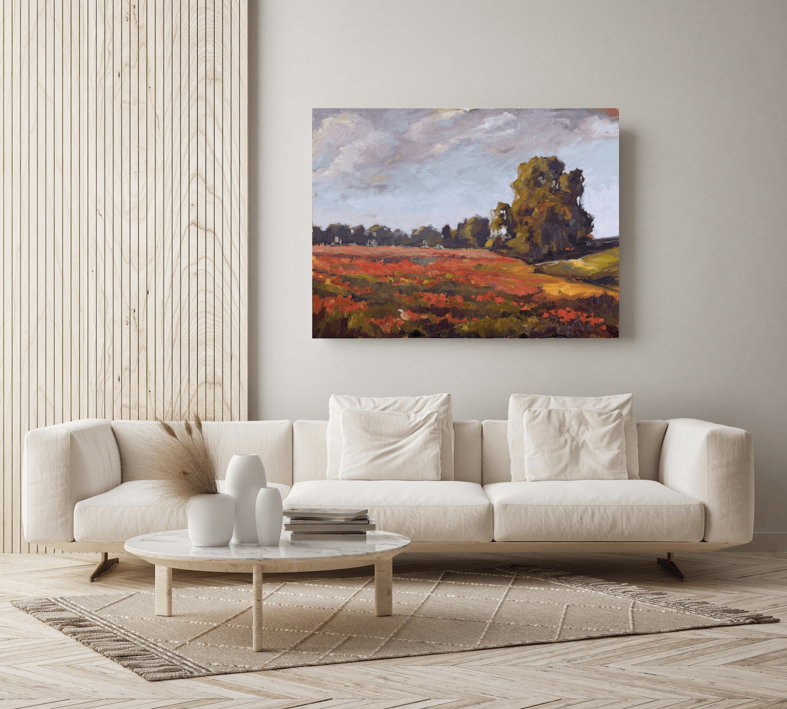 Sea of Poppies Artist Enhanced Canvas Print by John Beard Collection - product image 4 for Resin Society