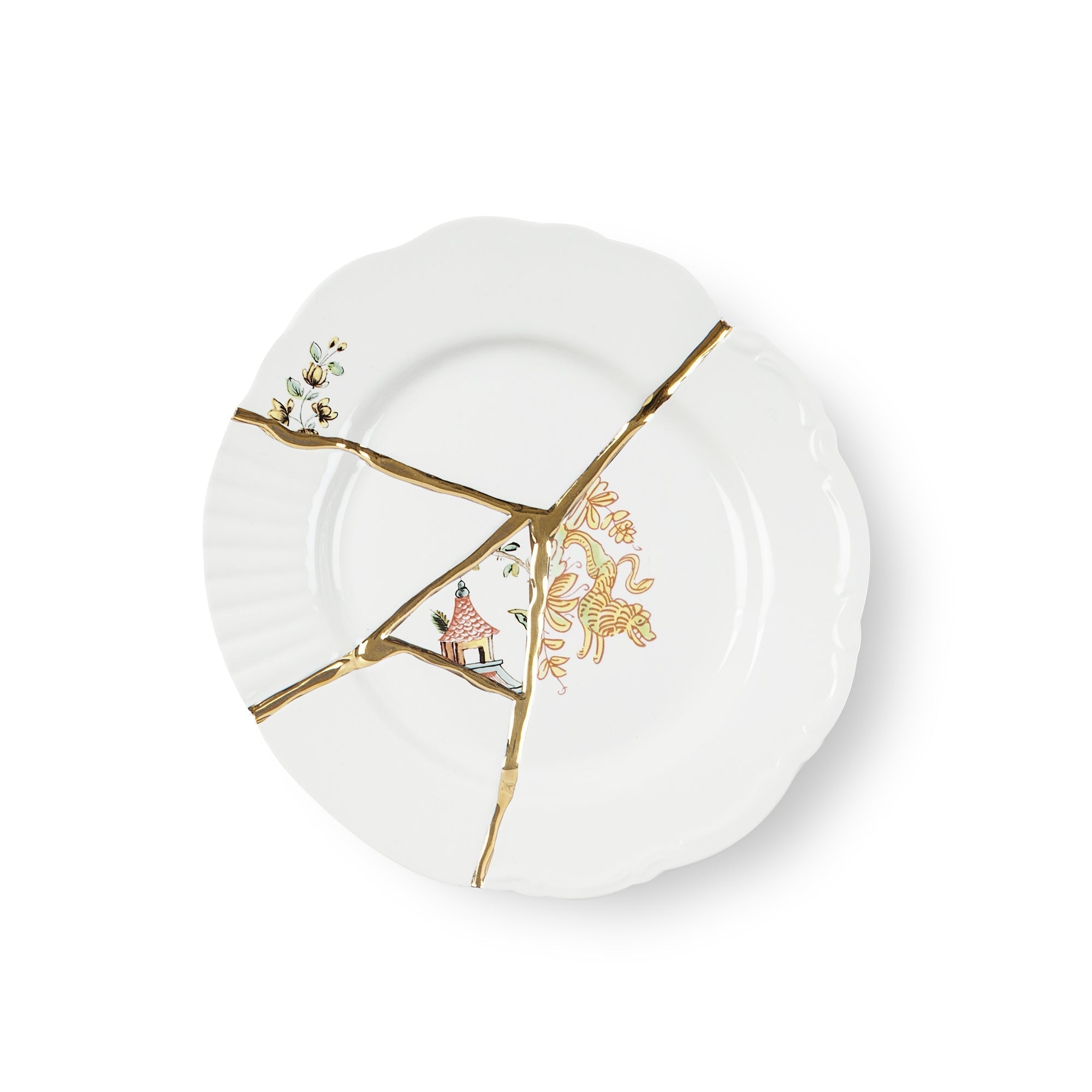 Kintsugi Dessert plate 03 by DEKOR - Resin Society