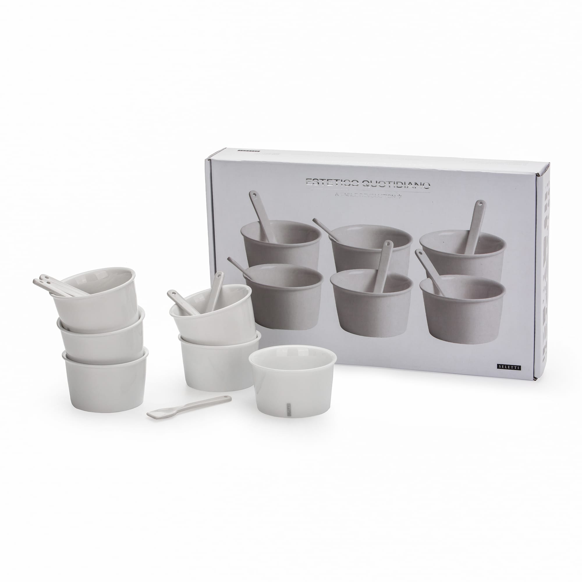Estetico Quotidiano Ice Cream set of 6 Bowls detail image - Resin Society