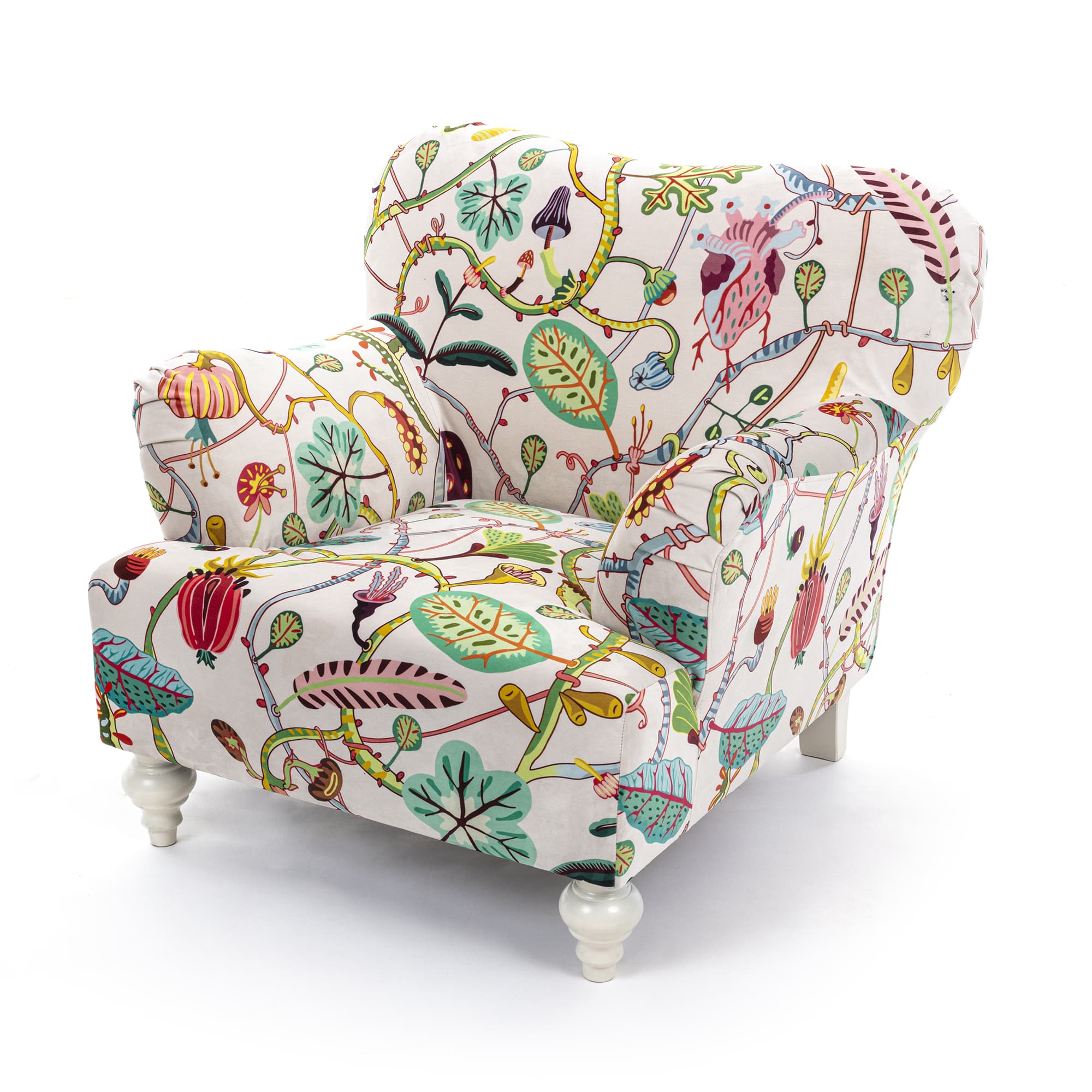 Botanical Diva Armchair White detail image - Resin Society