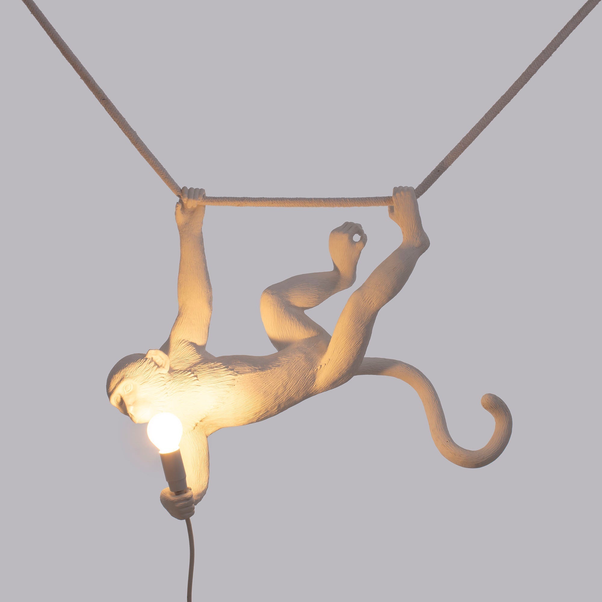 The Monkey Lamp Swing White by DEKOR - product image 2 for Resin Society