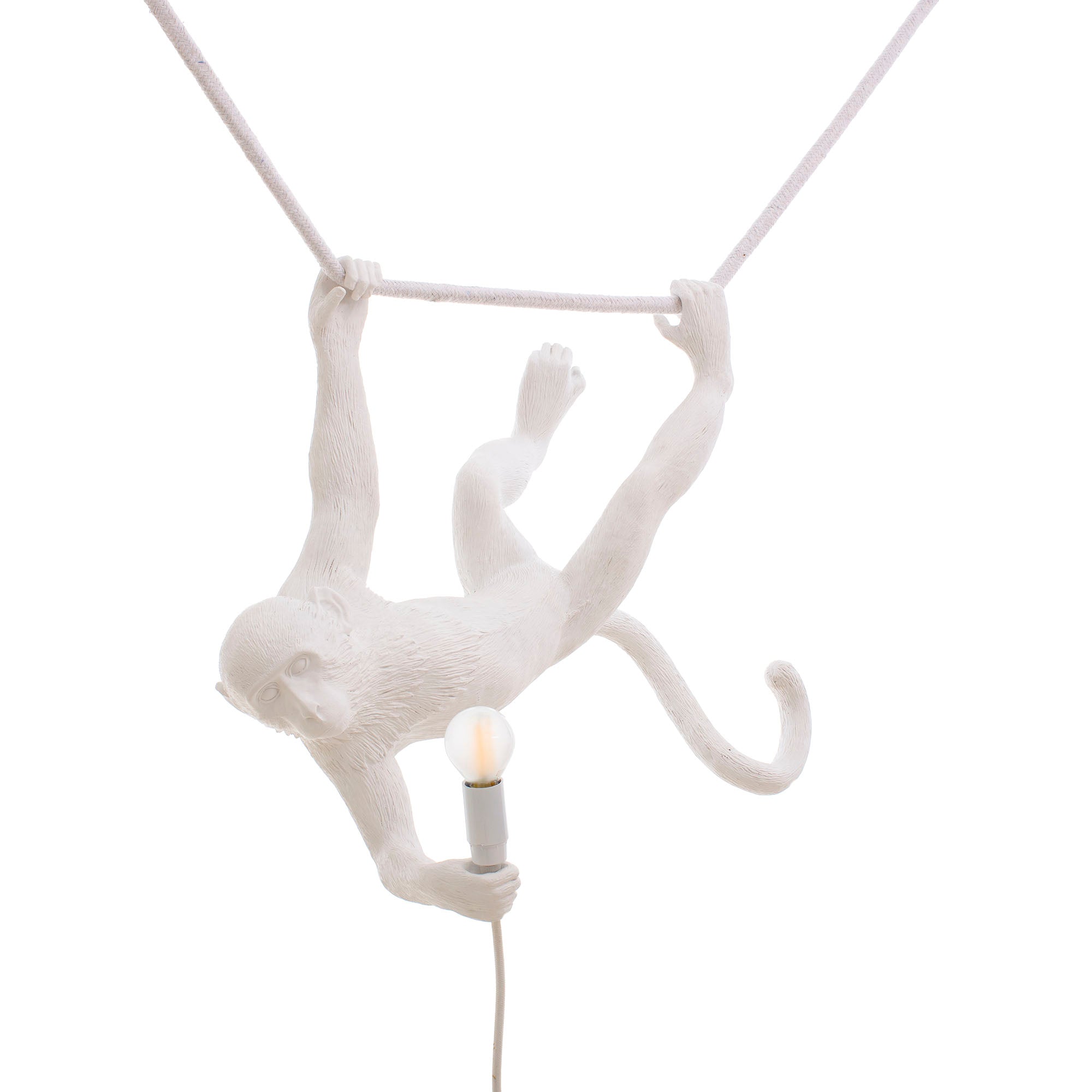 The Monkey Lamp Swing White by DEKOR - main product image for Resin Society