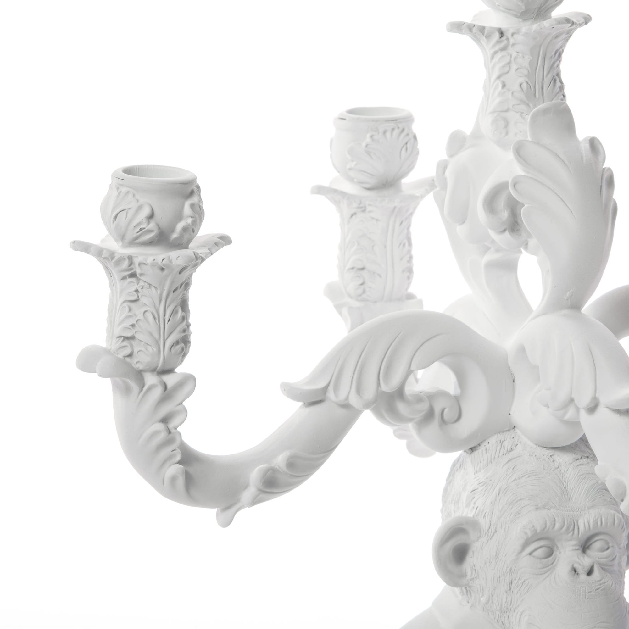 Burlesque Chimp White detail image - Resin Society