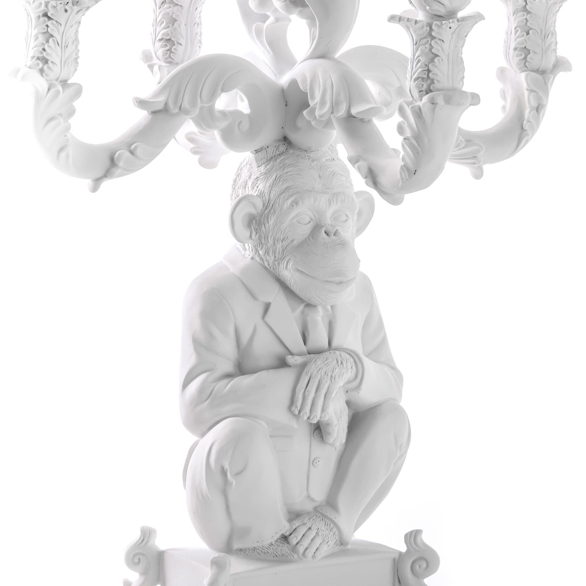 Burlesque Chimp White detail image - Resin Society