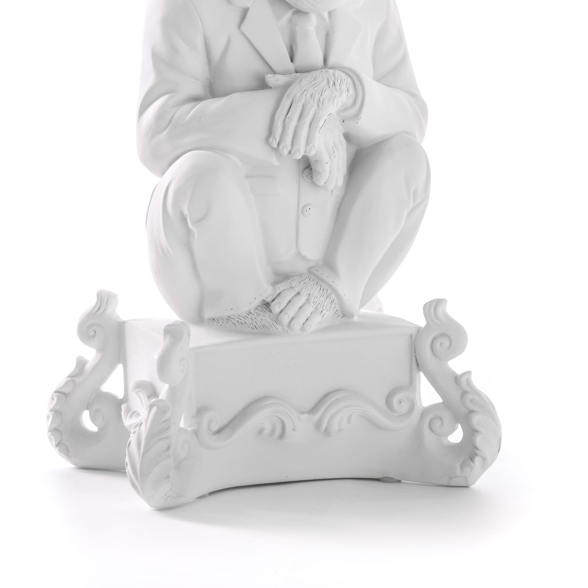 Burlesque Chimp White detail image - Resin Society