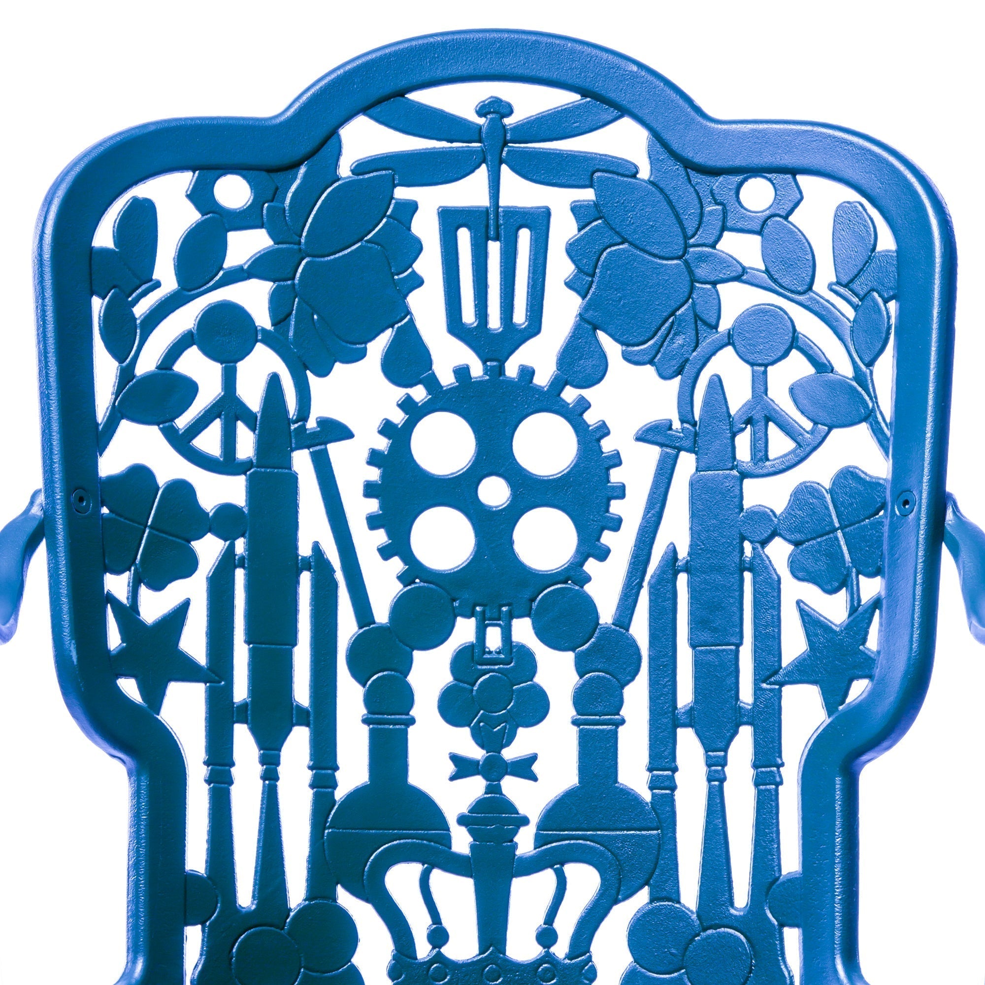 Industry Collection ALUMINIUM ARMCHAIR - SKY BLUE detail image - Resin Society