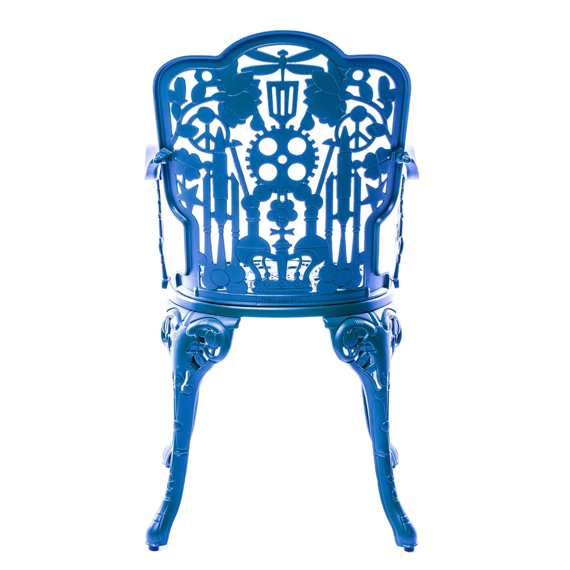 Industry Collection ALUMINIUM ARMCHAIR - SKY BLUE detail image - Resin Society