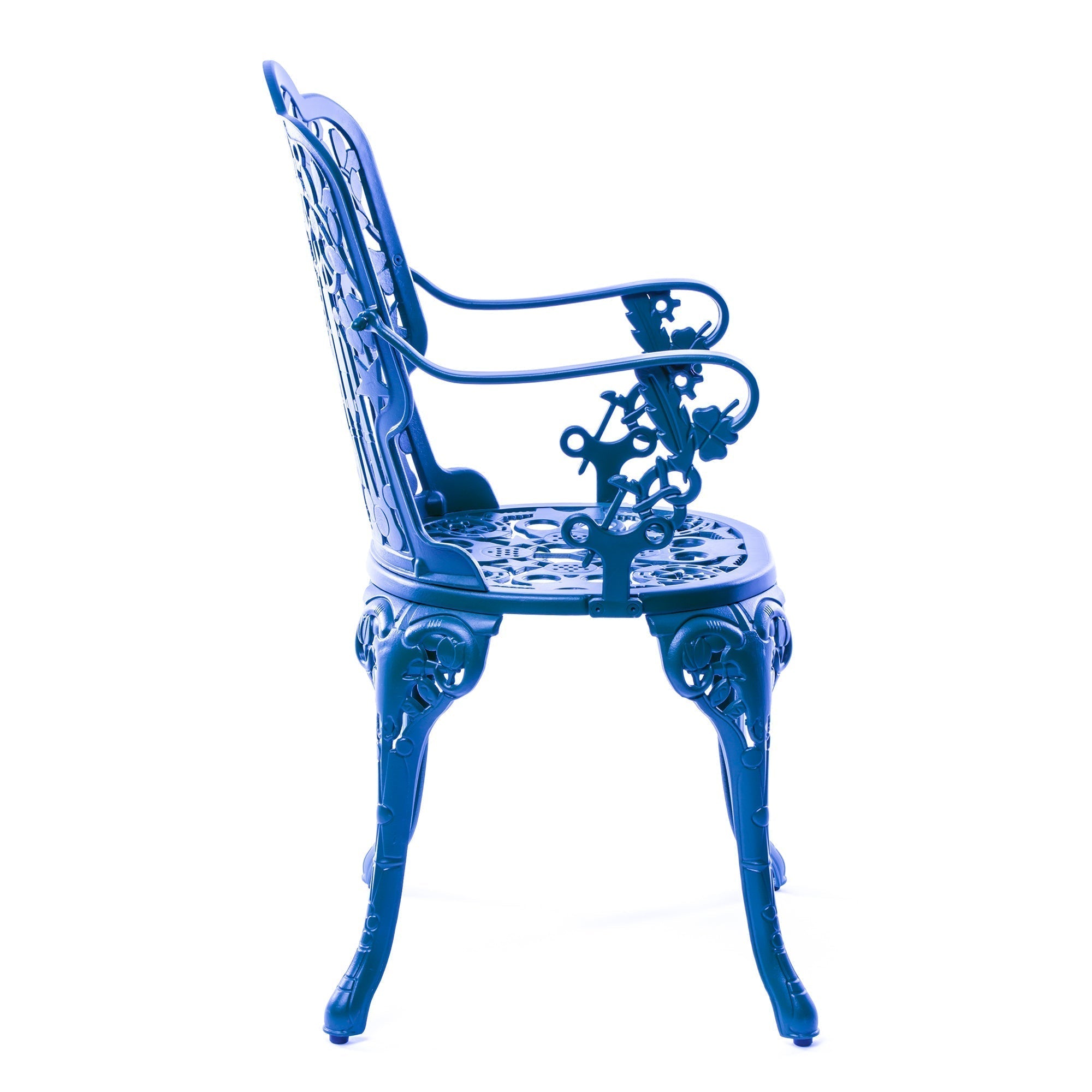 Industry Collection ALUMINIUM ARMCHAIR - SKY BLUE detail image - Resin Society