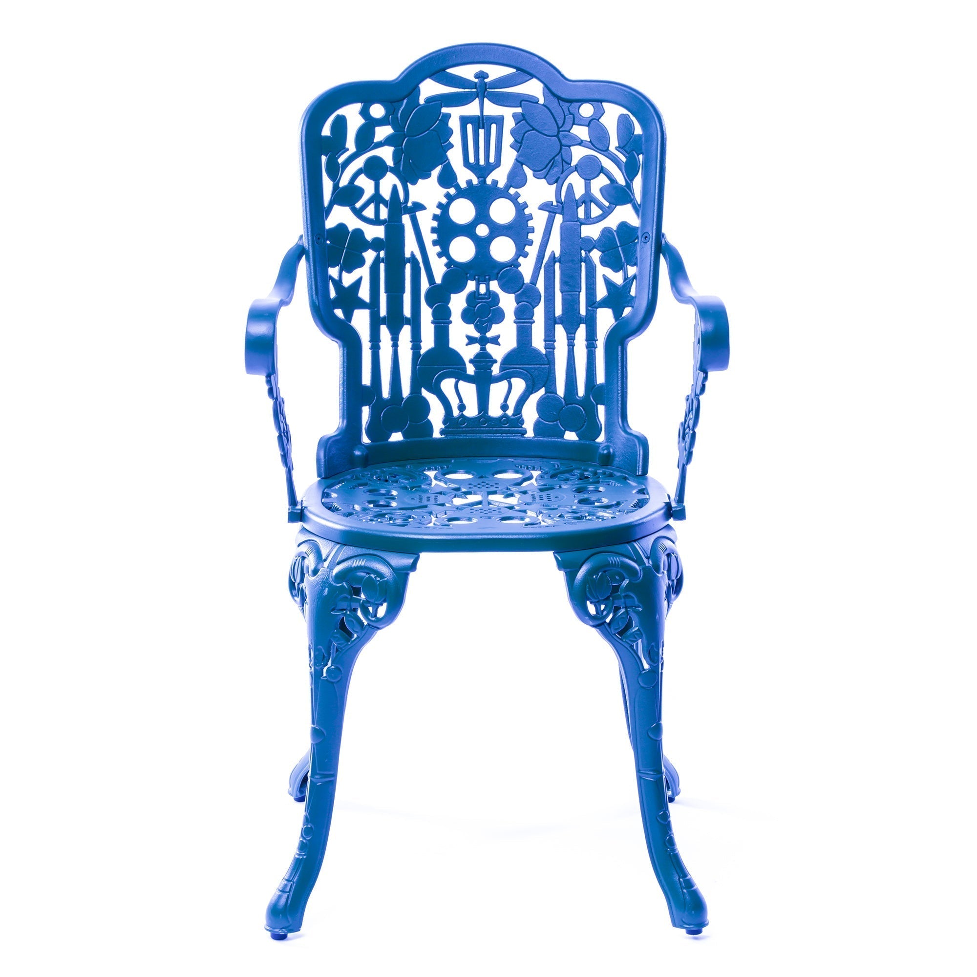 Industry Collection ALUMINIUM ARMCHAIR - SKY BLUE by DEKOR - Resin Society