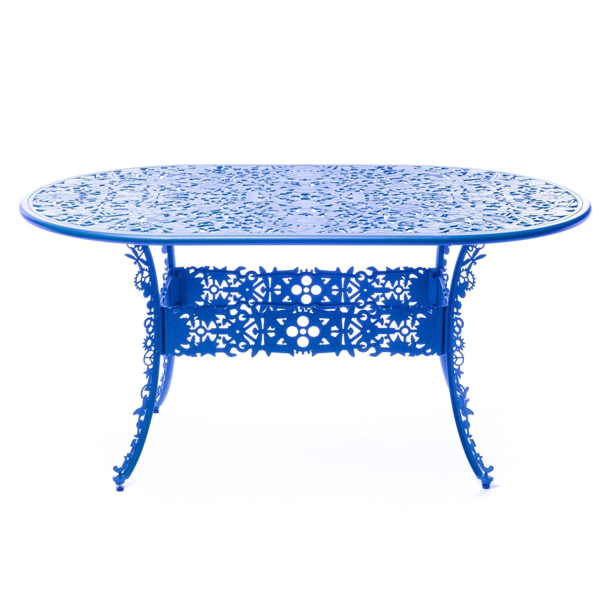 Industry Collection ALUMINIUM OVAL TABLE - SKY BLUE detail image - Resin Society
