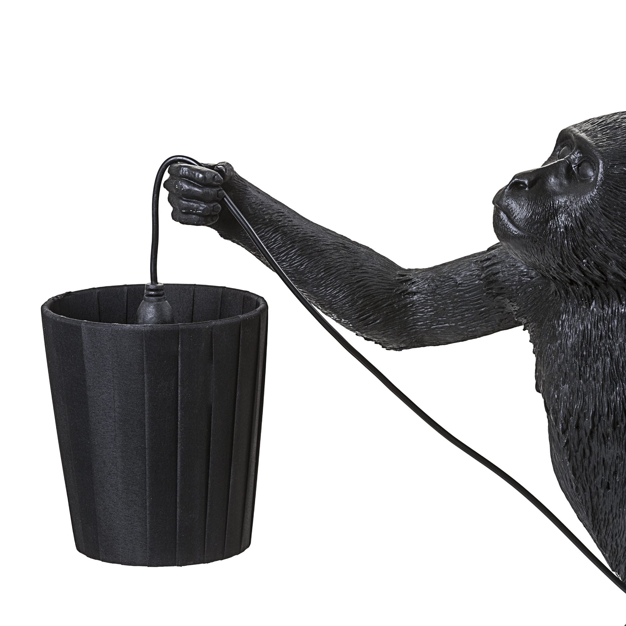 Monkey Lampshade Black detail image - Resin Society