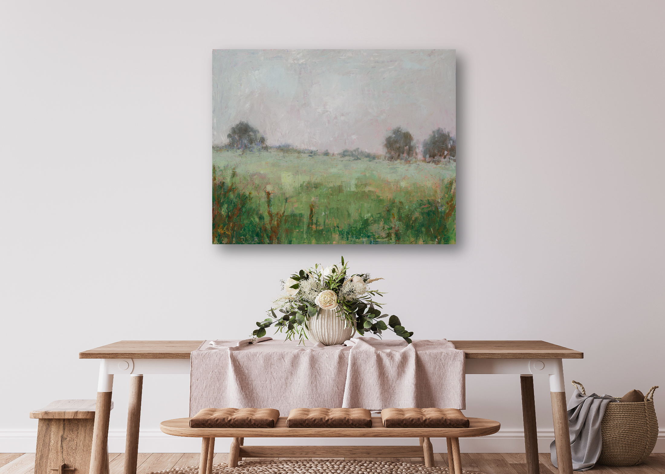 Serenity of Green Artist Enhanced Canvas Print by John Beard Collection - product image 4 for Resin Society