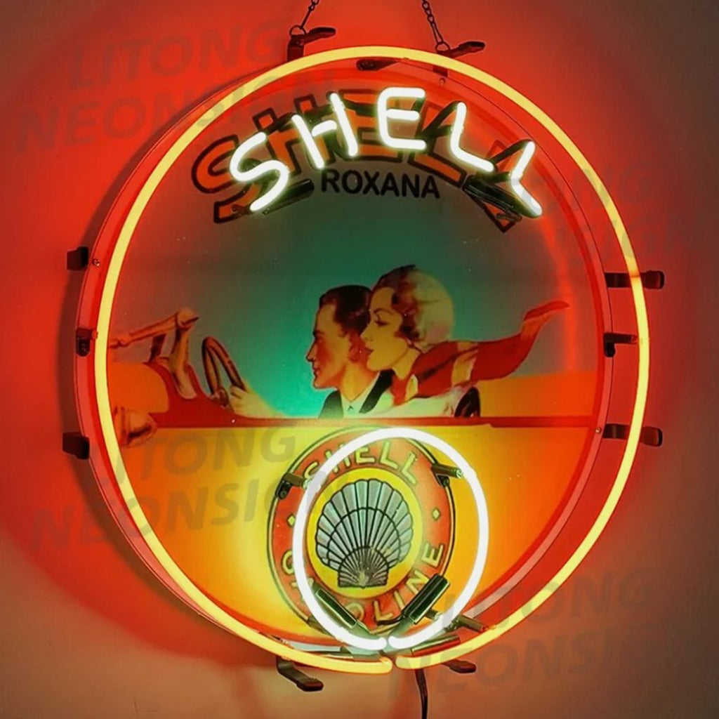 Shell Gasoline Roxana Neon Signs by Neon Signs Land - product image 2 for Resin Society