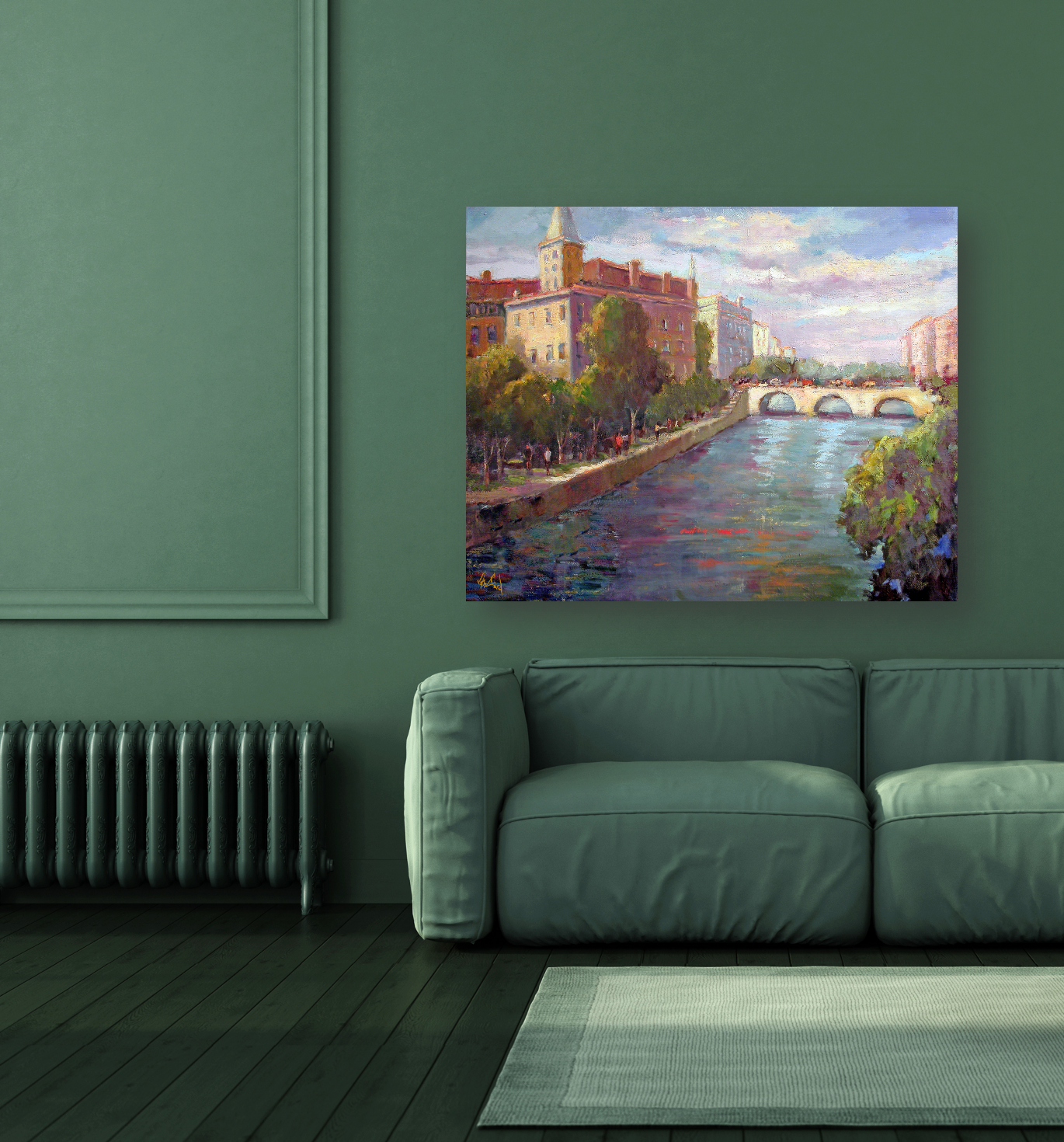 Shrimp Boat Artist Enhanced Canvas Print by John Beard Collection - product image 2 for Resin Society