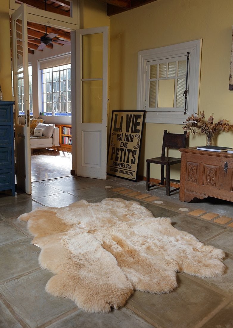 Six Piece Sheepskin Area Rug by Homelosophy