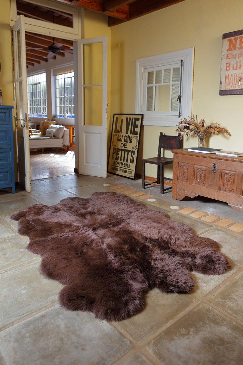 Six Piece Sheepskin Area Rug by Homelosophy