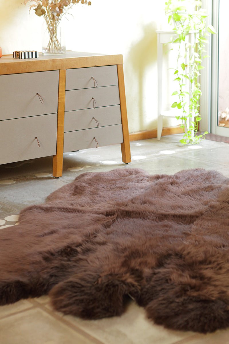 Six Piece Sheepskin Area Rug by Homelosophy