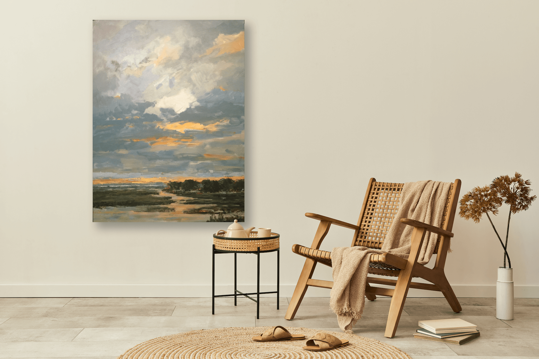 Skyfire Artist Enhanced Canvas Print by John Beard Collection - product image 4 for Resin Society