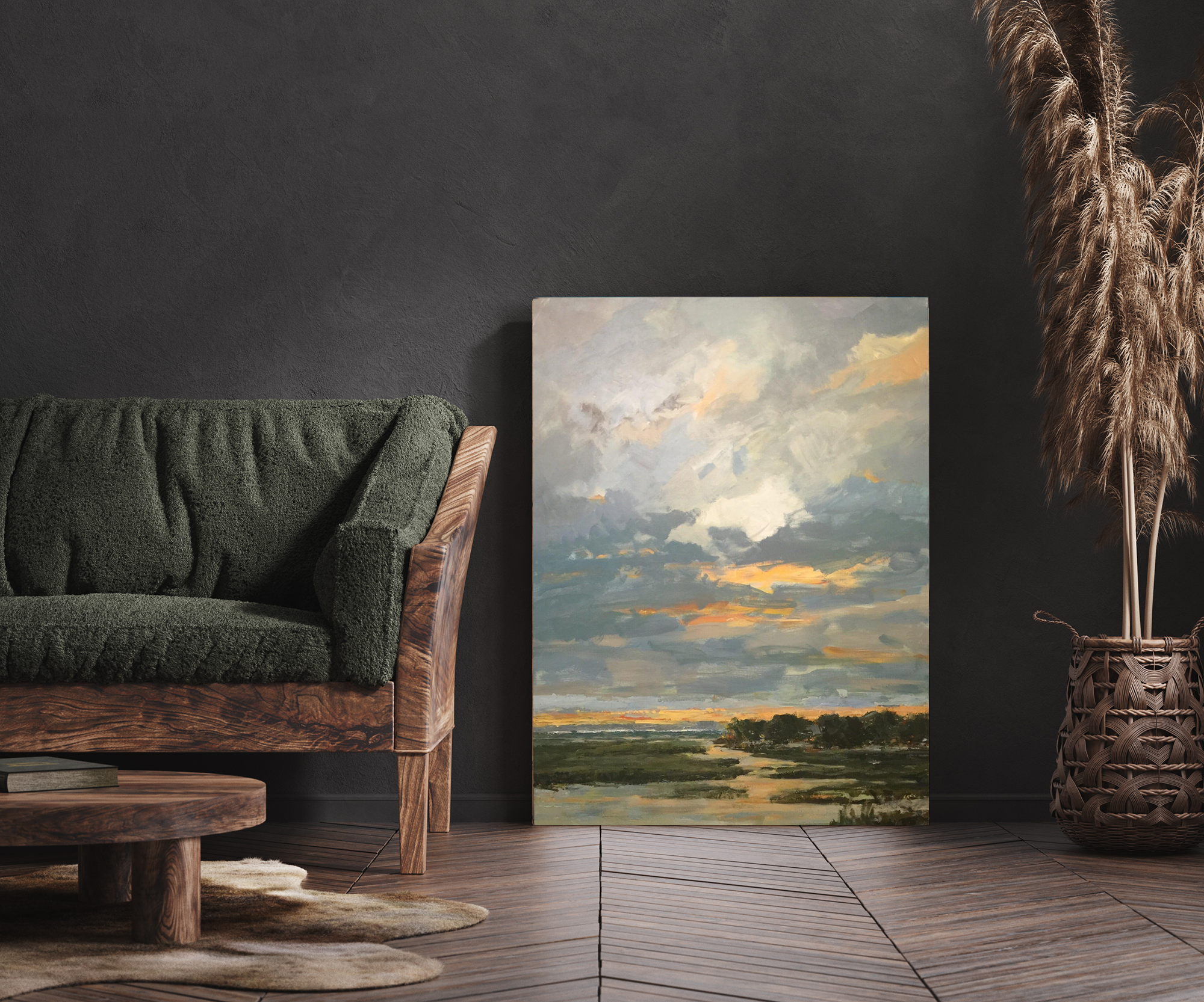 Skyfire Artist Enhanced Canvas Print by John Beard Collection - product image 2 for Resin Society