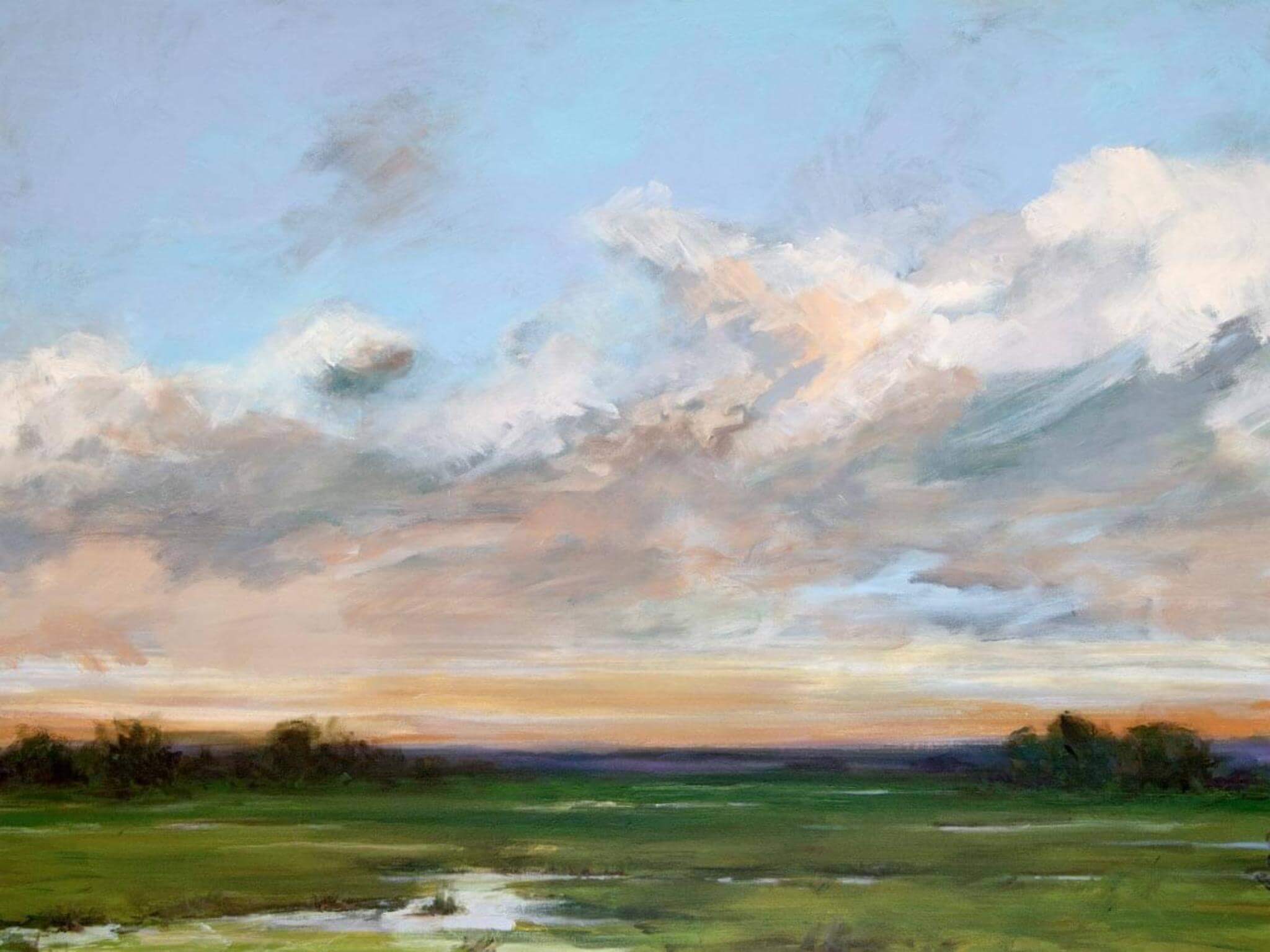 Solace I 36x48 canvas wall art showing coastal abstract landscape by John Beard