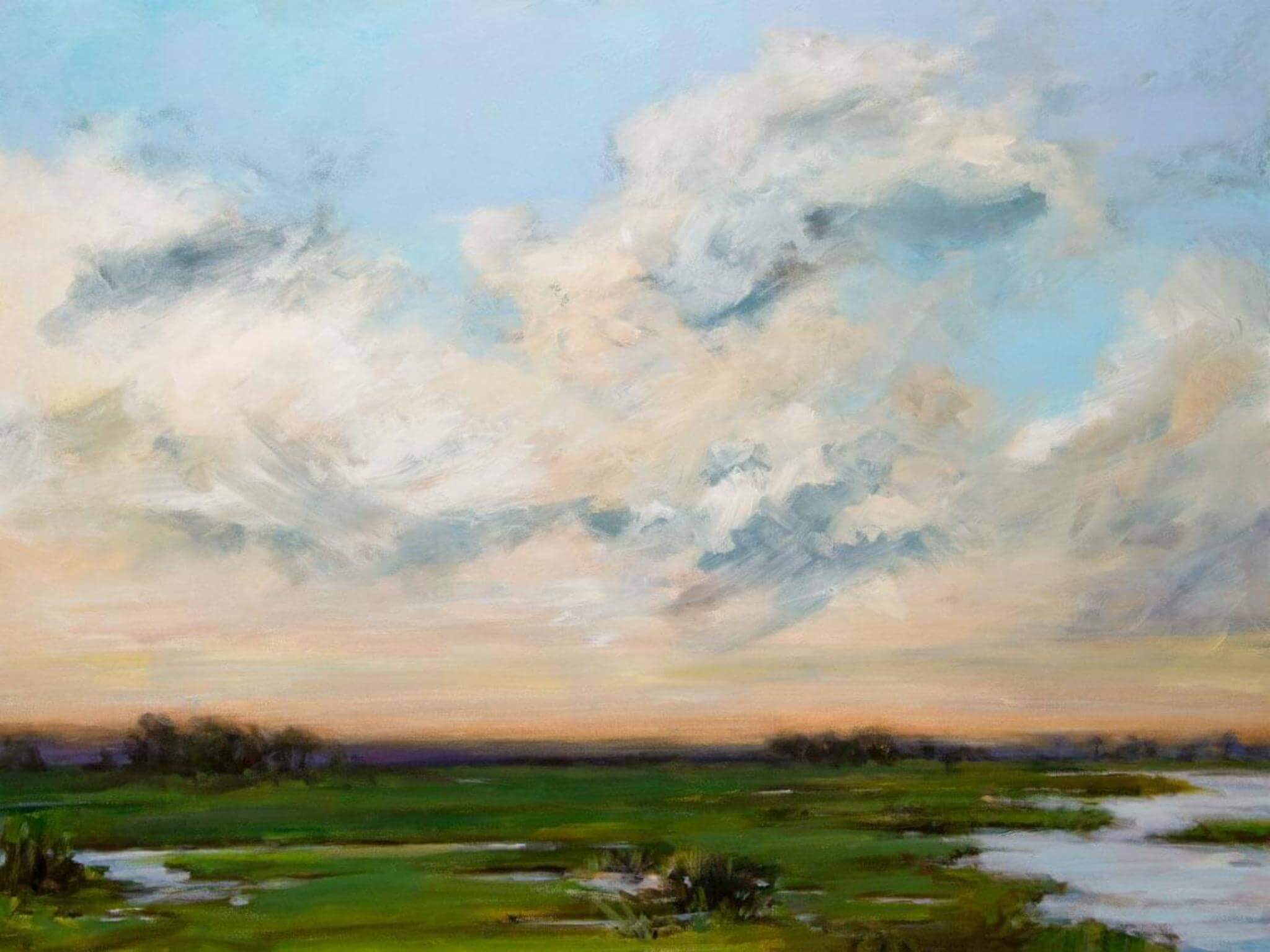 Solace II coastal artwork on gallery wrap canvas by John Beard Collection