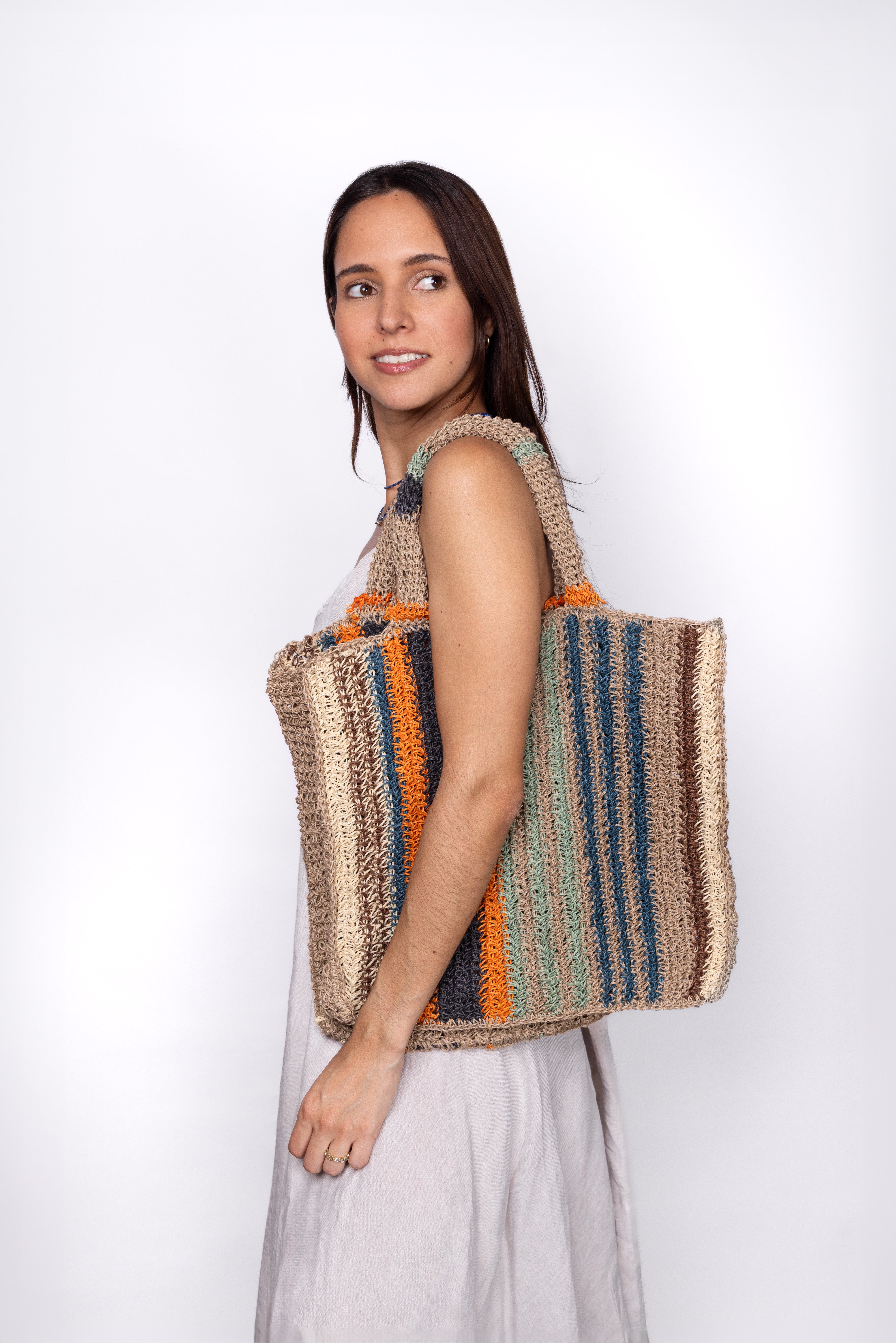 Solana Macrame Jute Tote