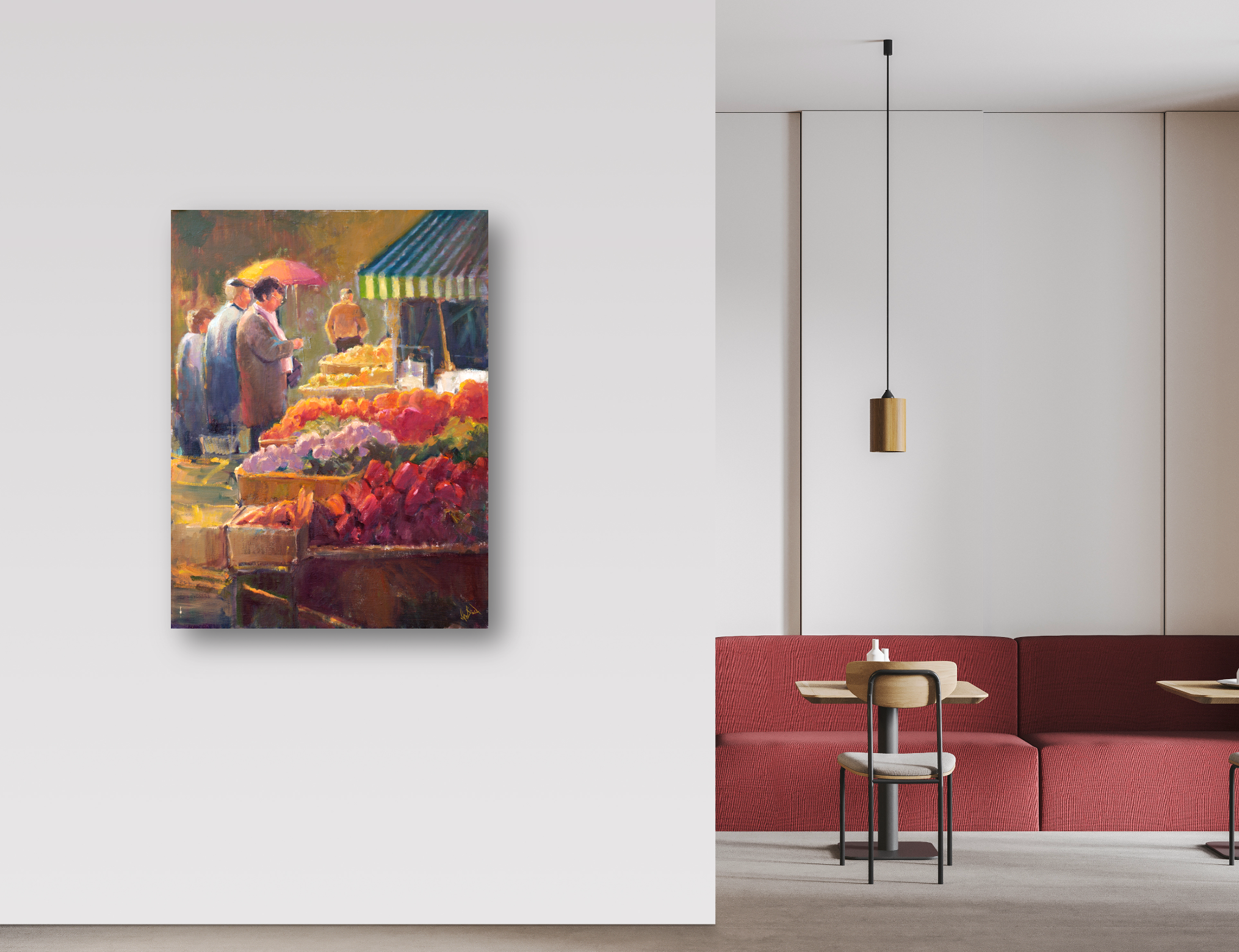 Spanish Market Artist Enhanced Canvas Print by John Beard Collection - product image 2 for Resin Society