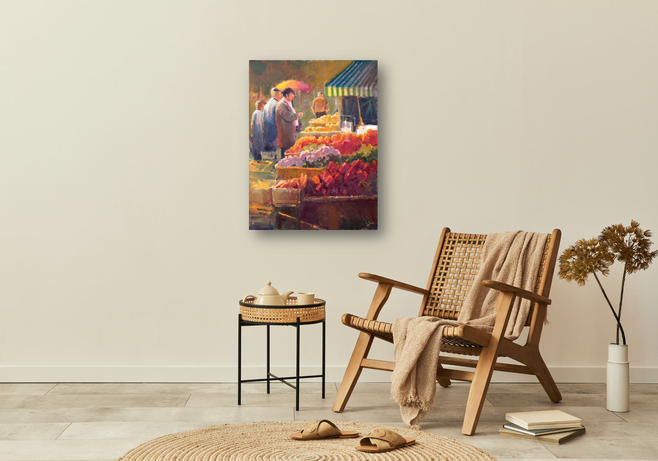 Spanish Market Artist Enhanced Canvas Print by John Beard Collection - product image 4 for Resin Society