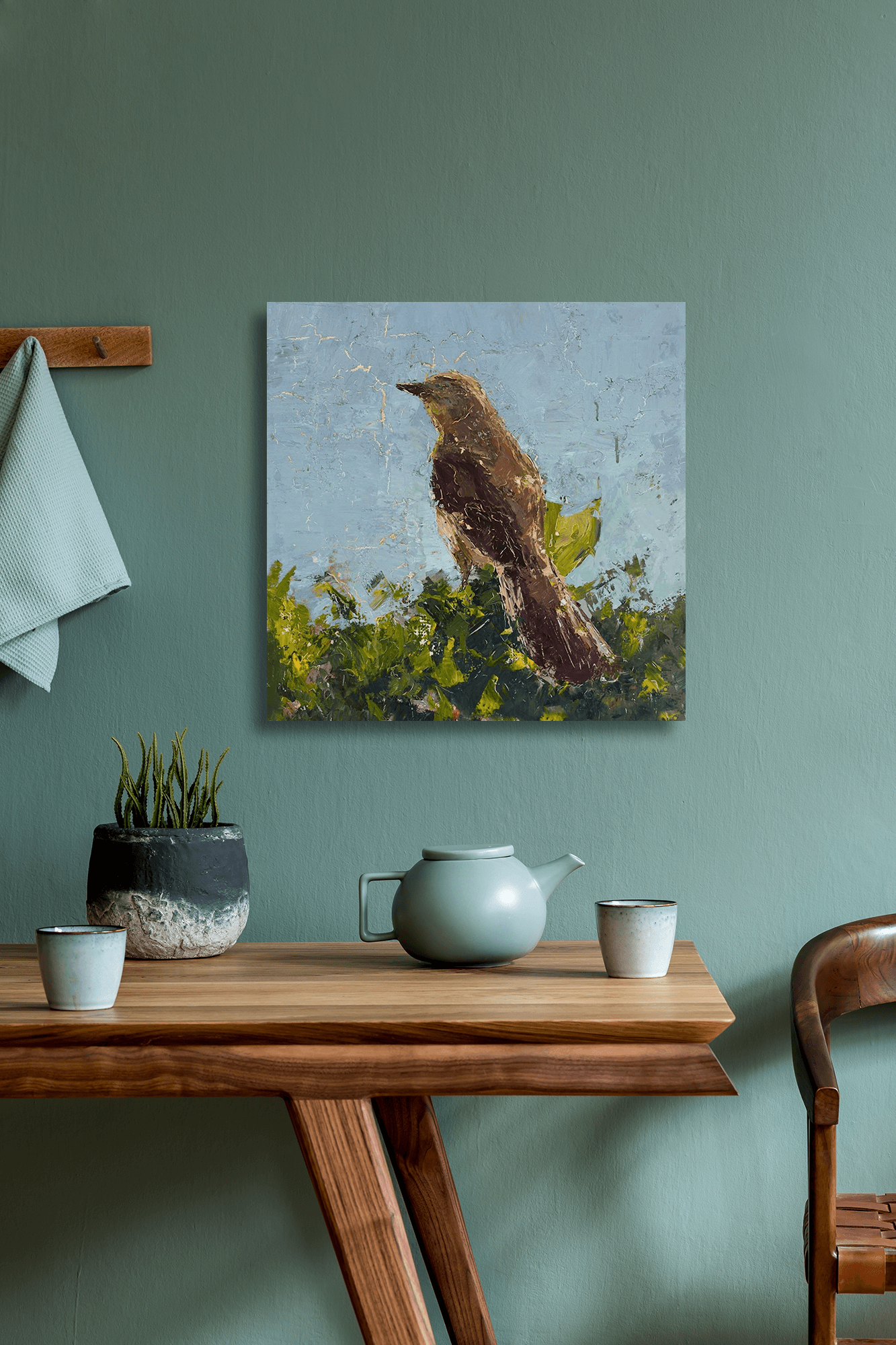 Sparrow Artist Enhanced Canvas Print by John Beard Collection - product image 2 for Resin Society