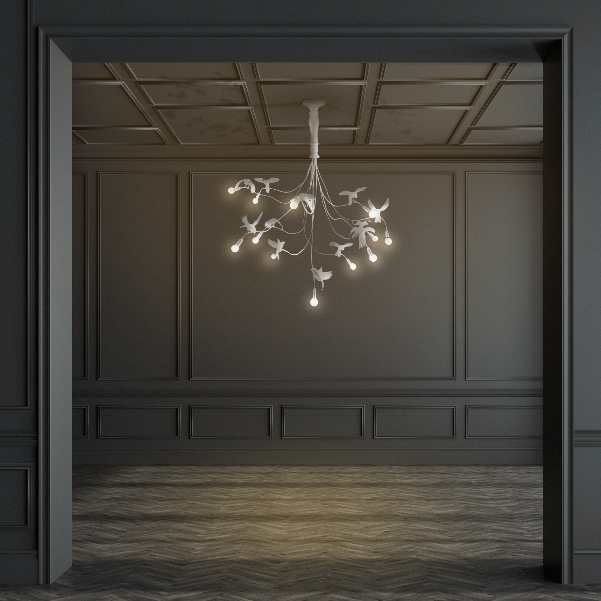 Sparrow Chandelier by DEKOR - product image 2 for Resin Society