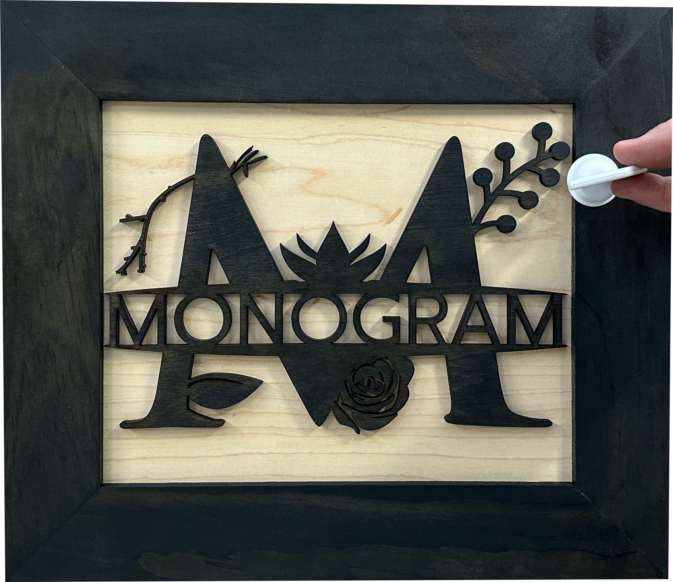 Customizable Split Letter Last Name Monogram by Bellewood Designs - product image 3 for Resin Society