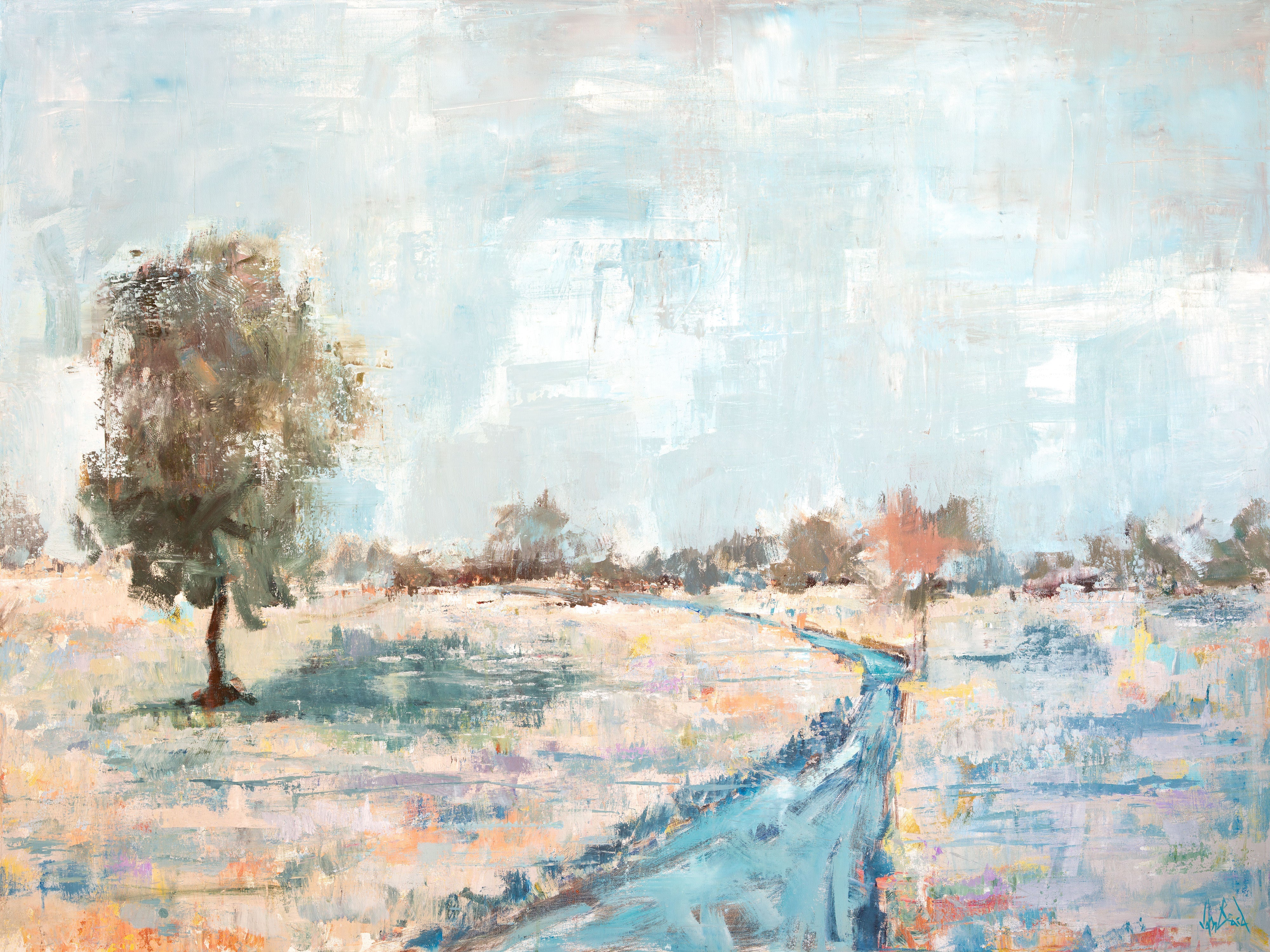 Spring Rain Artist Enhanced Canvas Print by John Beard Collection - main product image for Resin Society