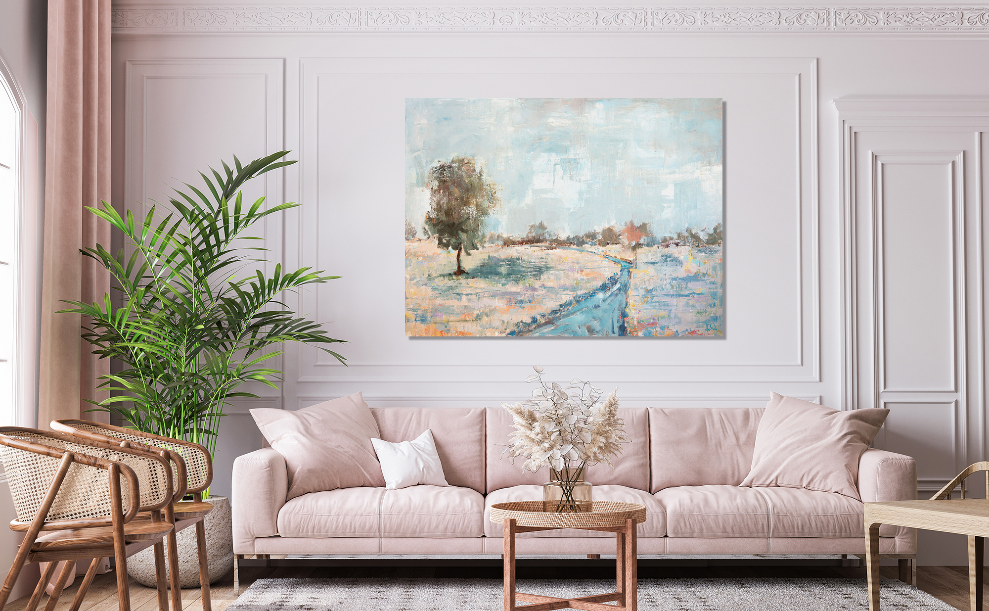 Spring Rain Artist Enhanced Canvas Print by John Beard Collection - product image 3 for Resin Society