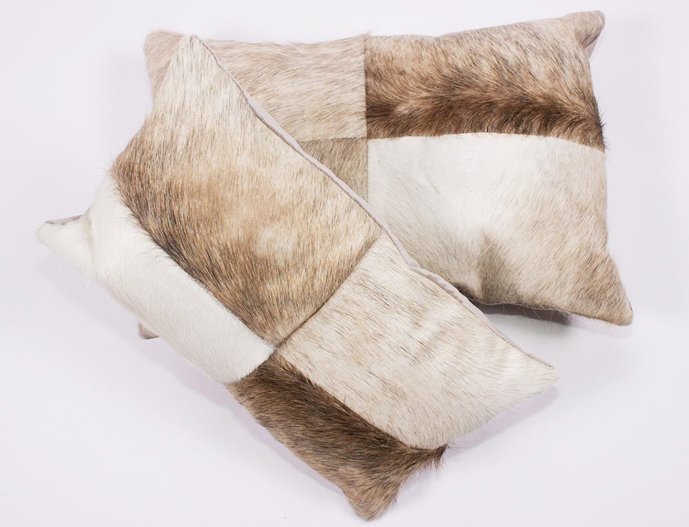 Patagonian Cowhide Pillow by Homelosophy