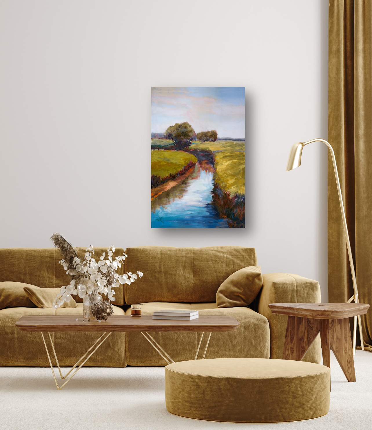 St. Simons Marsh Artist Enhanced Canvas Print by John Beard Collection - product image 4 for Resin Society