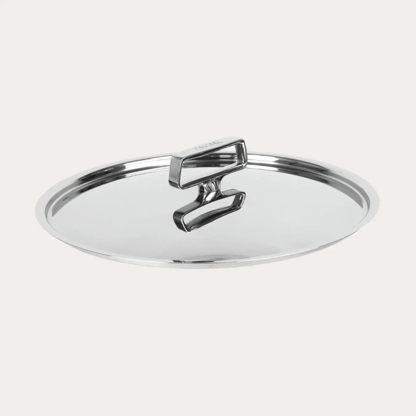 CRISTEL USA Stainless Steel Lid fitting a pan, polished surface