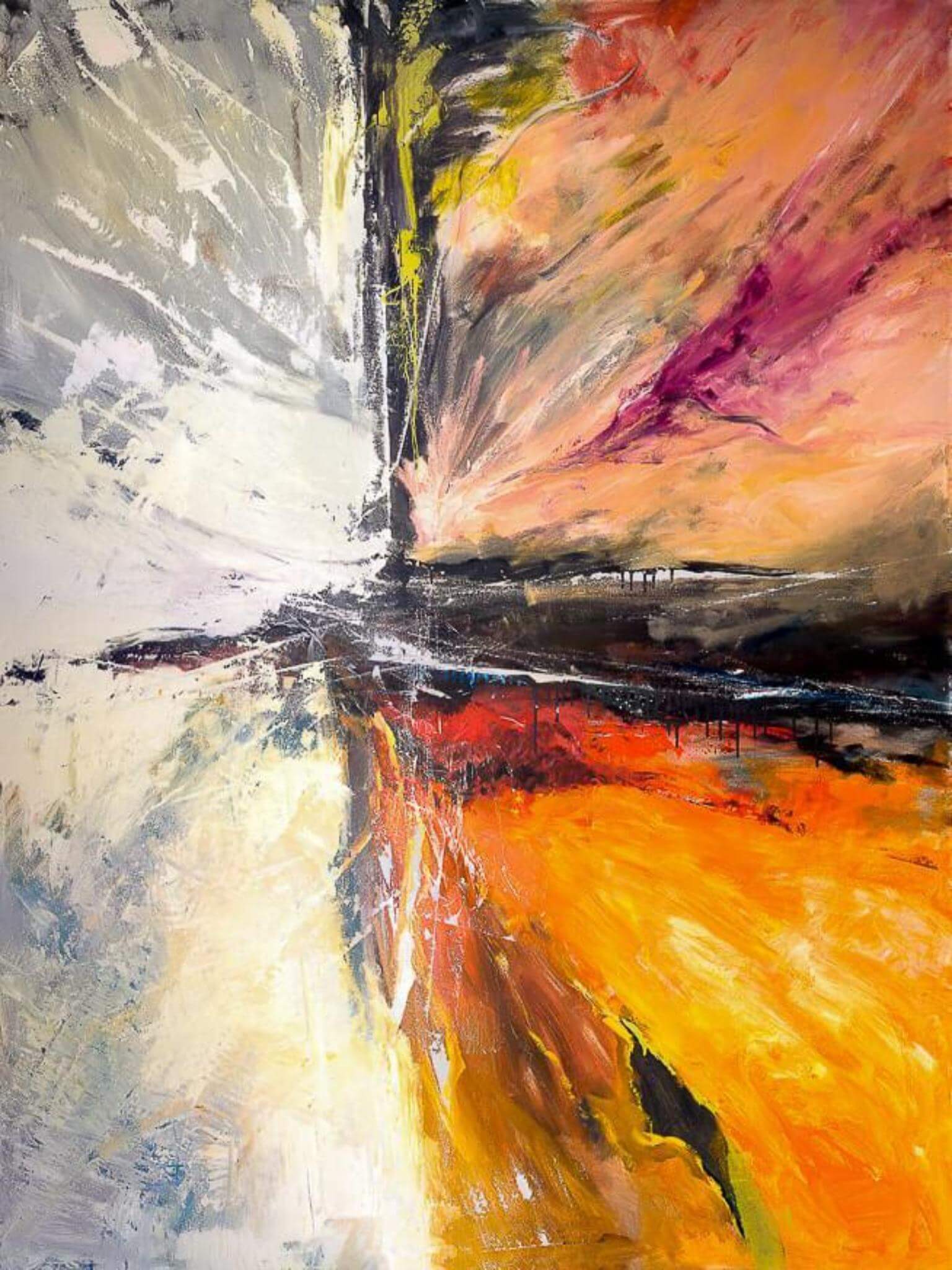 Starburst Artist Enhanced Canvas Print by John Beard Collection - main product image for Resin Society
